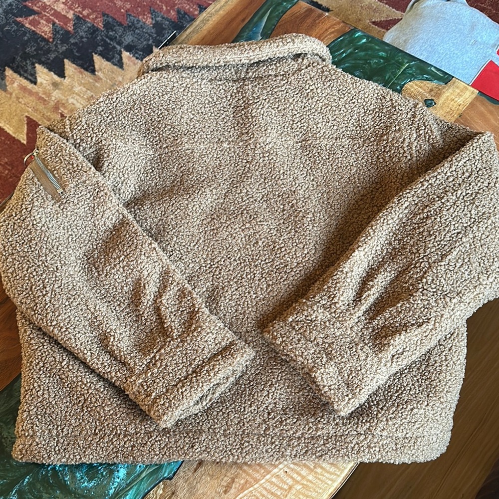 Eleven Paris Tan Sherpa Teddy Jacket - Picture 4 of 4